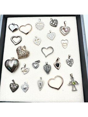 Sterling Silver Pendants Charm Lot 77 Grams Wear Scrap or Resell All XRF Tested